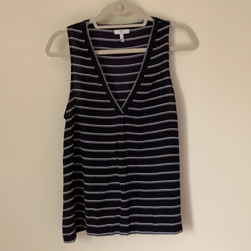 Joie Silk Striped Tank Top